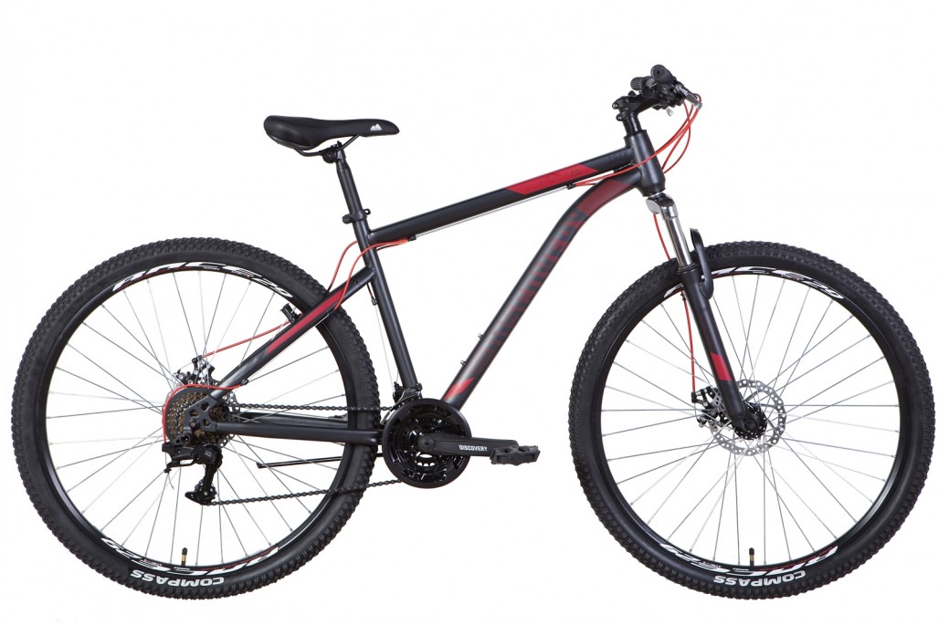 Фотография Велосипед Discovery TREK AM DD 29" рама XL (2022) Серо-красный